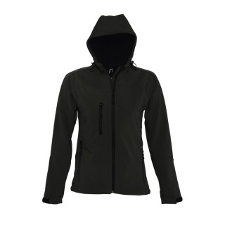 Chaqueta softshell mujer con capucha personalizada